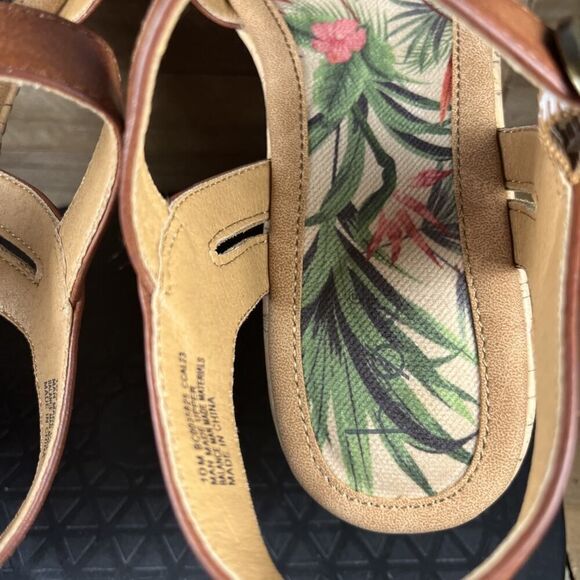 BOC Corrie Women's Size 10M Platform Wedge Brown Open Toe Buckle Sandals - Picture 6 of 10